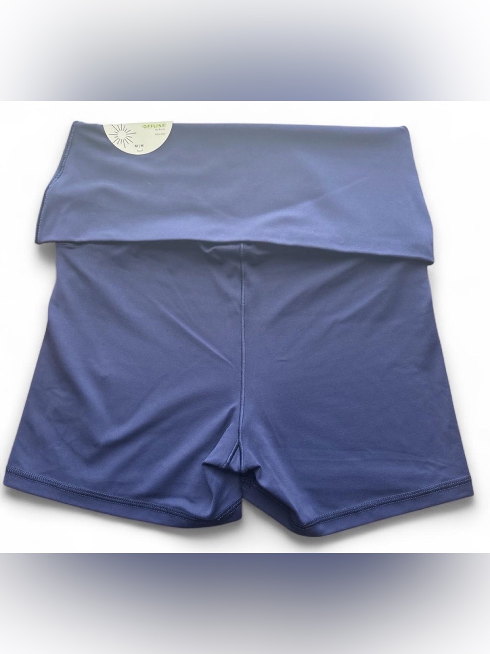 OFFLINE by Aerie Real Me Xtra High Rise 3” Bike Shorts Navy Medium - Picture 9 of 9